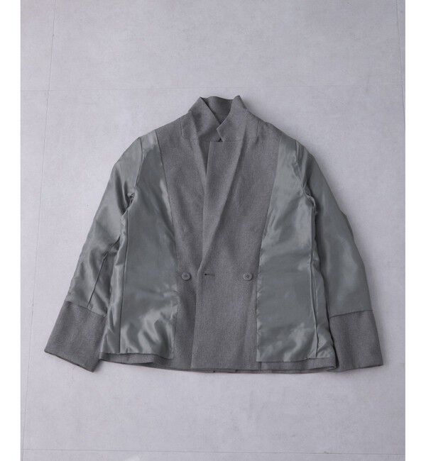 Rope&rsquo;Picnic「レディハンサムシリーズ ウールライク金ボタンジャケット(総裏地)/セットアップ対応」|テーラードジャケット|