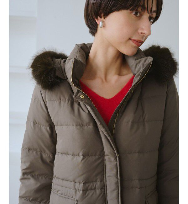 Rope&rsquo;Picnic「【GREEN DOWN/グリーンダウン】ファー付きダウンロングコート/一部WEB限定カラー」|ダウン|
