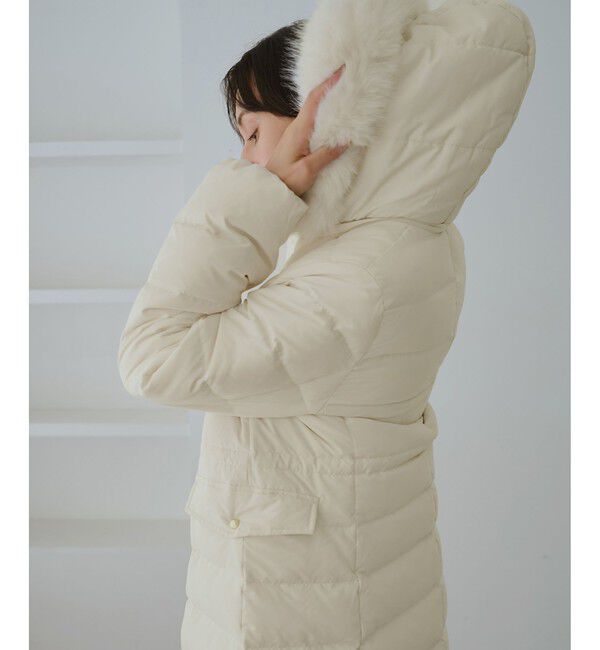 Rope&rsquo;Picnic「【GREEN DOWN/グリーンダウン】ファー付きダウンロングコート/一部WEB限定カラー」|ダウン|