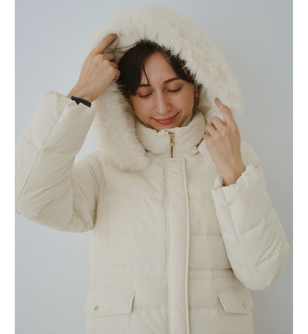 Rope&rsquo;Picnic「【GREEN DOWN/グリーンダウン】ファー付きダウンロングコート/一部WEB限定カラー」|ダウン|