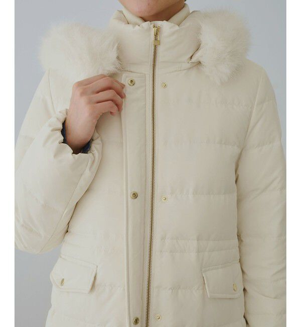 Rope&rsquo;Picnic「【GREEN DOWN/グリーンダウン】ファー付きダウンロングコート/一部WEB限定カラー」|ダウン|