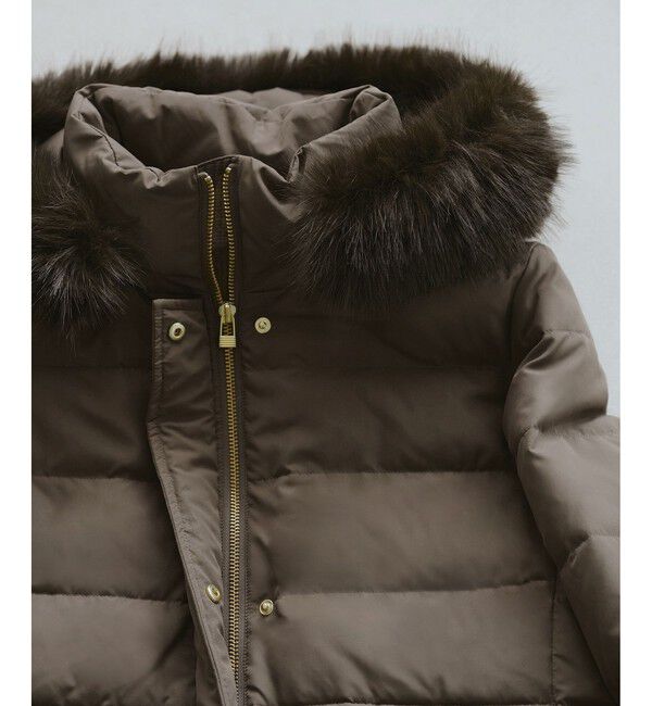 Rope&rsquo;Picnic「【GREEN DOWN/グリーンダウン】ファー付きダウンロングコート/一部WEB限定カラー」|ダウン|