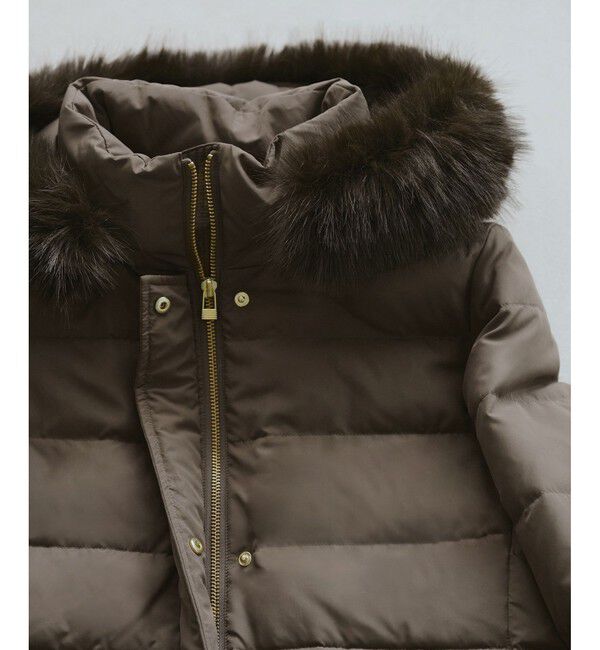 Rope&rsquo;Picnic「【GREEN DOWN/グリーンダウン】ファー付きダウンロングコート/一部WEB限定カラー」|ダウン|