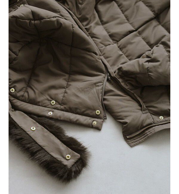 Rope&rsquo;Picnic「【GREEN DOWN/グリーンダウン】ファー付きダウンロングコート/一部WEB限定カラー」|ダウン|