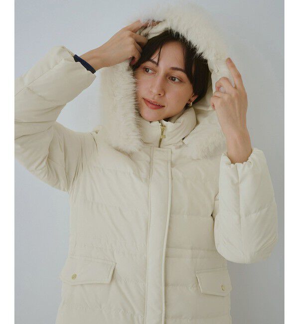 Rope&rsquo;Picnic「【GREEN DOWN/グリーンダウン】ファー付きダウンロングコート/一部WEB限定カラー」|ダウン|