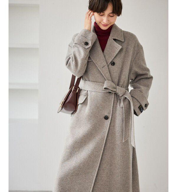 Rope&rsquo;Picnic「JAPAN FABRIC スタンドカラーロングコート/一部WEB限定カラー」|チェスターコート|