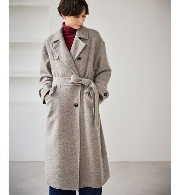 Rope&rsquo;Picnic「JAPAN FABRIC スタンドカラーロングコート/一部WEB限定カラー」|チェスターコート|