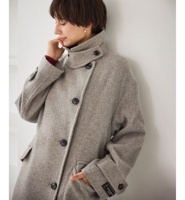 Rope&rsquo;Picnic「JAPAN FABRIC スタンドカラーロングコート/一部WEB限定カラー」|チェスターコート|