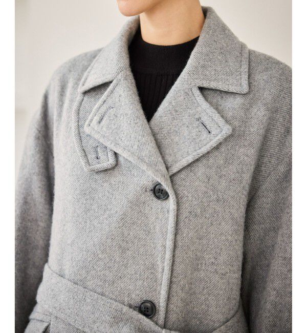 Rope&rsquo;Picnic「JAPAN FABRIC スタンドカラーロングコート/一部WEB限定カラー」|チェスターコート|