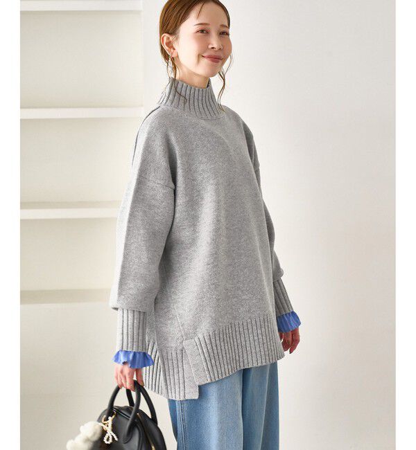 Rope&rsquo;Picnic「【WEB限定】サイドスリットニットプルオーバー/イージーケア」|ニット・セーター|