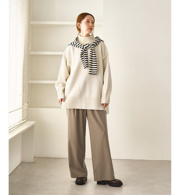 Rope&rsquo;Picnic「【WEB限定】サイドスリットニットプルオーバー/イージーケア」|ニット・セーター|