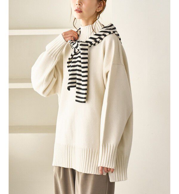 Rope&rsquo;Picnic「【WEB限定】サイドスリットニットプルオーバー/イージーケア」|ニット・セーター|