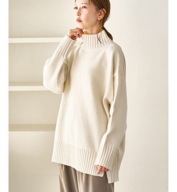 Rope&rsquo;Picnic「【WEB限定】サイドスリットニットプルオーバー/イージーケア」|ニット・セーター|