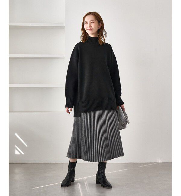 Rope&rsquo;Picnic「【WEB限定】サイドスリットニットプルオーバー/イージーケア」|ニット・セーター|