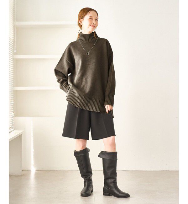 Rope&rsquo;Picnic「【WEB限定】サイドスリットニットプルオーバー/イージーケア」|ニット・セーター|