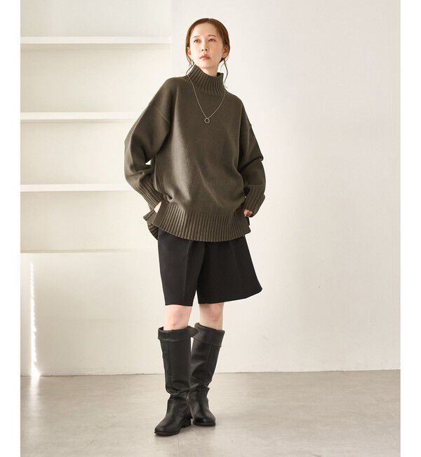 Rope&rsquo;Picnic「【WEB限定】サイドスリットニットプルオーバー/イージーケア」|ニット・セーター|