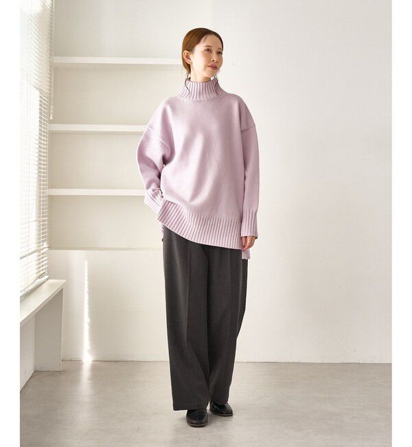 Rope&rsquo;Picnic「【WEB限定】サイドスリットニットプルオーバー/イージーケア」|ニット・セーター|