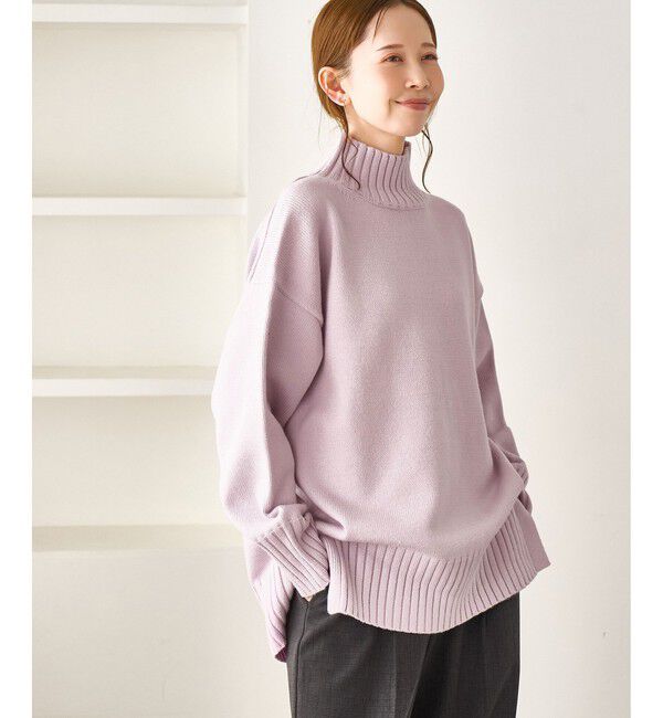 Rope&rsquo;Picnic「【WEB限定】サイドスリットニットプルオーバー/イージーケア」|ニット・セーター|
