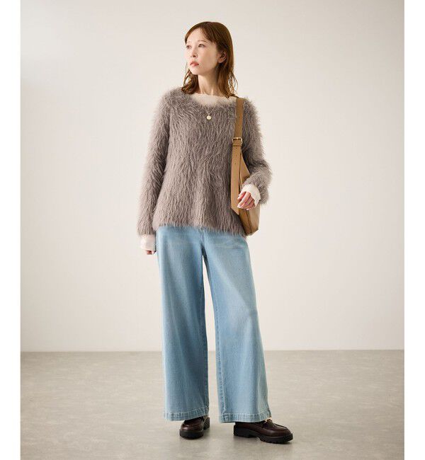 Rope&rsquo;Picnic「フェザーVネックニット」|ニット・セーター|