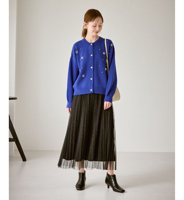 Rope&rsquo;Picnic「ビジューニットカーディガン」|カーディガン|