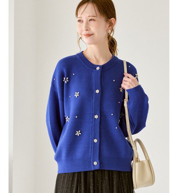 Rope&rsquo;Picnic「ビジューニットカーディガン」|カーディガン|