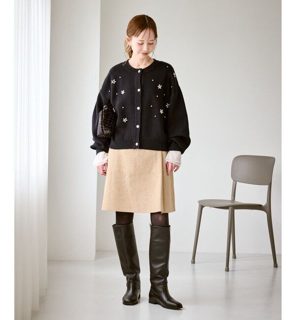 Rope&rsquo;Picnic「ビジューニットカーディガン」|カーディガン|