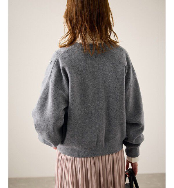 Rope&rsquo;Picnic「ビジューニットカーディガン」|カーディガン|