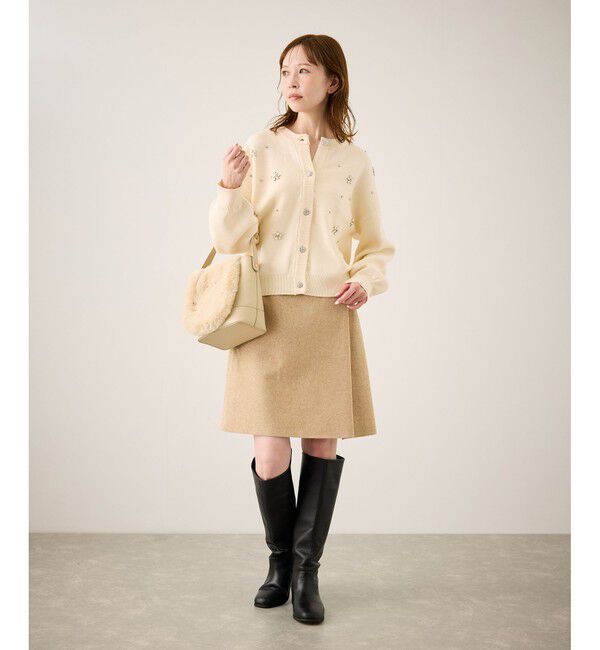 Rope&rsquo;Picnic「ビジューニットカーディガン」|カーディガン|