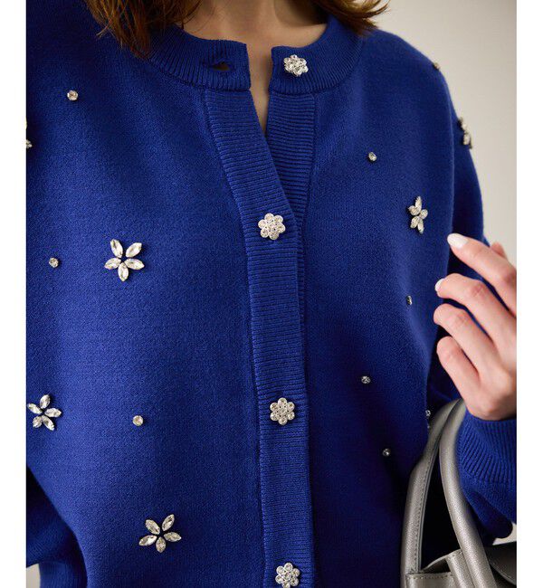 Rope&rsquo;Picnic「ビジューニットカーディガン」|カーディガン|