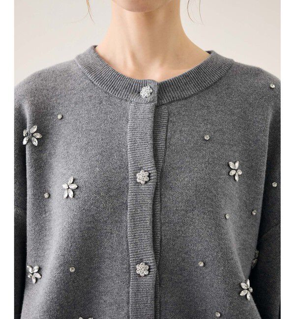 Rope&rsquo;Picnic「ビジューニットカーディガン」|カーディガン|