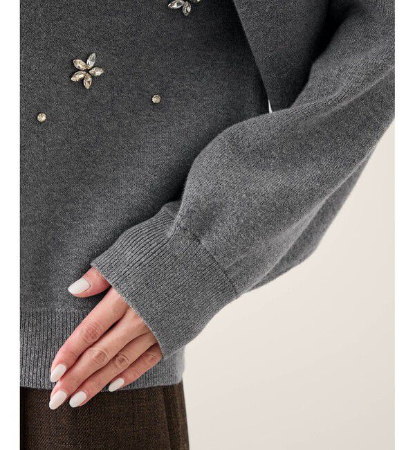 Rope&rsquo;Picnic「ビジューニットカーディガン」|カーディガン|