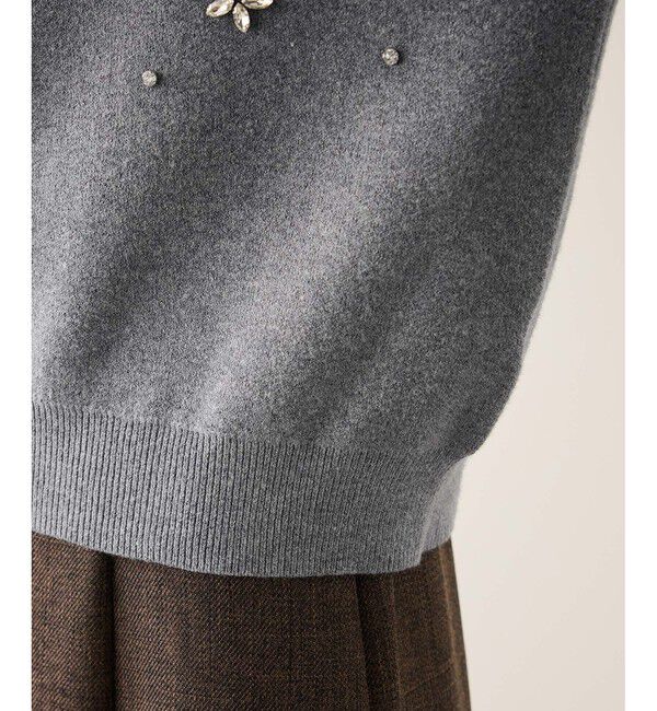 Rope&rsquo;Picnic「ビジューニットカーディガン」|カーディガン|