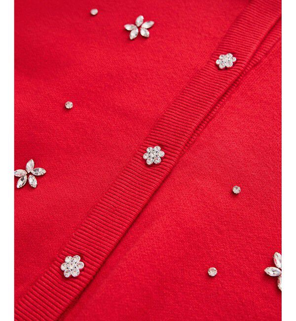 Rope&rsquo;Picnic「ビジューニットカーディガン」|カーディガン|