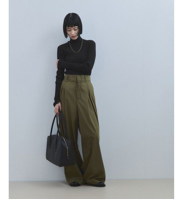 ADAM ET ROPE'「【WEB限定】・【サステナブル】エコベロRIBタートル」|ニット・セーター|