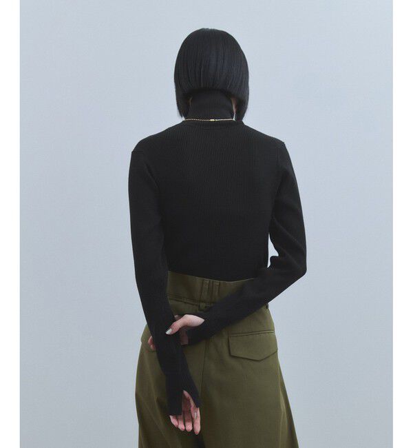 ADAM ET ROPE'「【WEB限定】・【サステナブル】エコベロRIBタートル」|ニット・セーター|