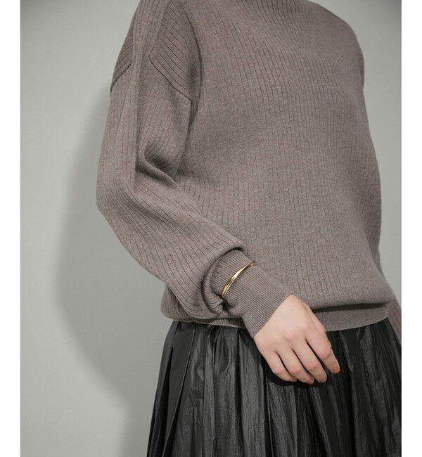 ADAM ET ROPE'「【WEB限定】・【定番人気】WOOL混リブタートルニット」|ニット・セーター|