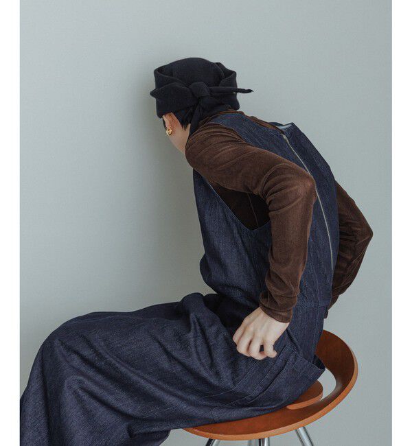 ADAM ET ROPE'「【WEB限定】デニムIラインワンピース」|ワンピース|