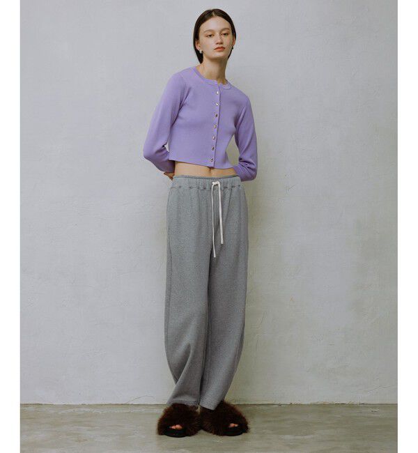 ADAM ET ROPE'「【サステナブル】カーブスウェットパンツ」|チノ|