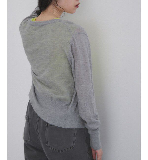 ADAM ET ROPE'「モヘアミックスセットニットカーディガン」|カーディガン|