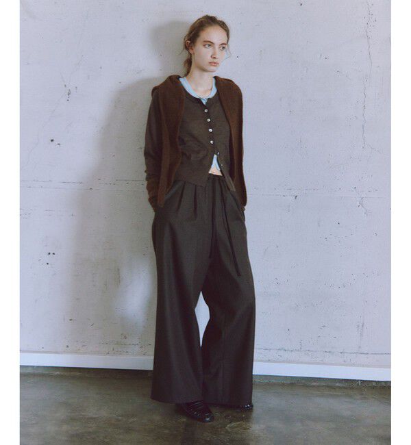 ADAM ET ROPE'「モヘアミックスセットニットカーディガン」|カーディガン|