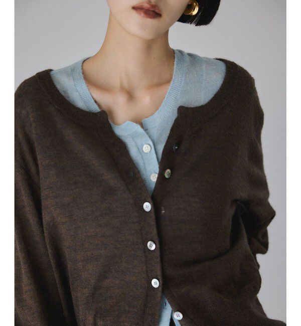ADAM ET ROPE'「モヘアミックスセットニットカーディガン」|カーディガン|