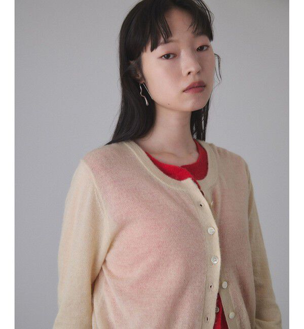 ADAM ET ROPE'「モヘアミックスセットニットカーディガン」|カーディガン|
