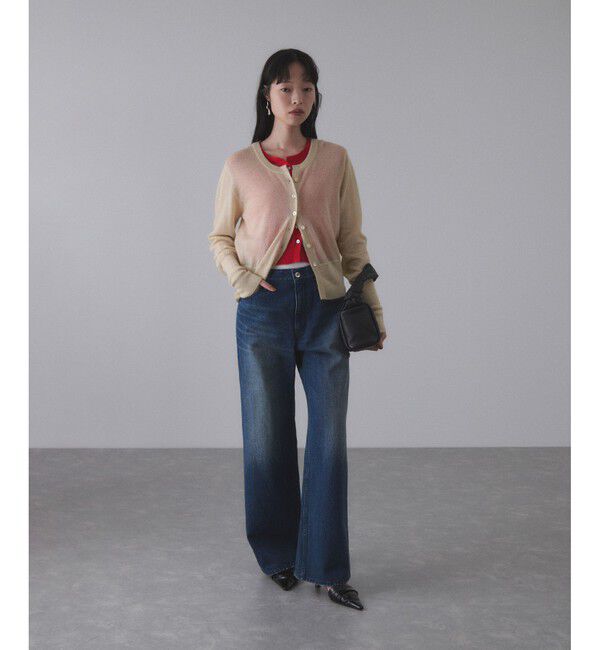 ADAM ET ROPE'「モヘアミックスセットニットカーディガン」|カーディガン|