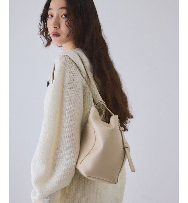 ADAM ET ROPE'「スプリットレザーワンショルダー2WAYミニバッグ」|ショルダー・メッセンジャー|