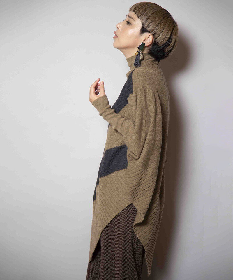  「変形ニットプルオーバー」|ニット・セーター|