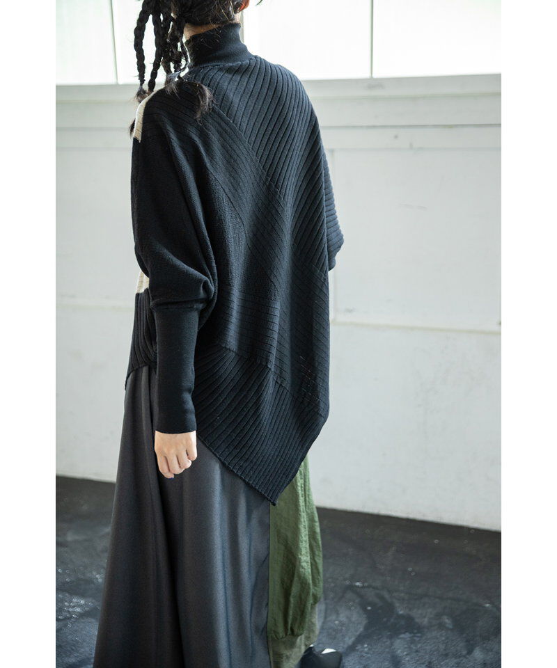  「変形ニットプルオーバー」|ニット・セーター|