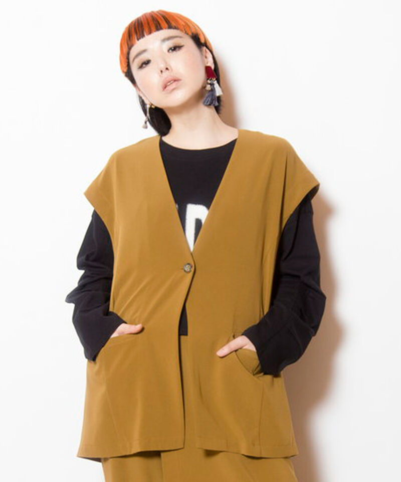  「バックタックジレ」|ベスト・ジレ|KHAKI