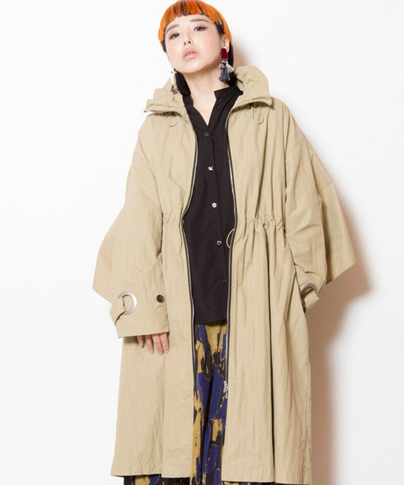  「バックフレアーライトコート」|トレンチコート|BEIGE