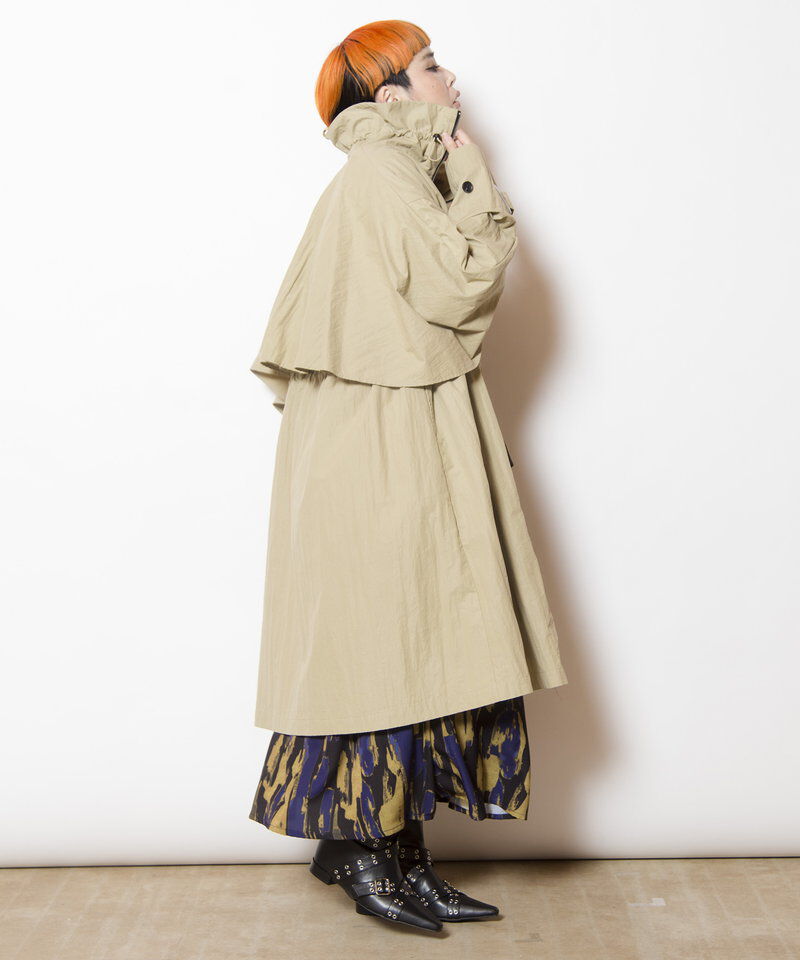  「バックフレアーライトコート」|トレンチコート|