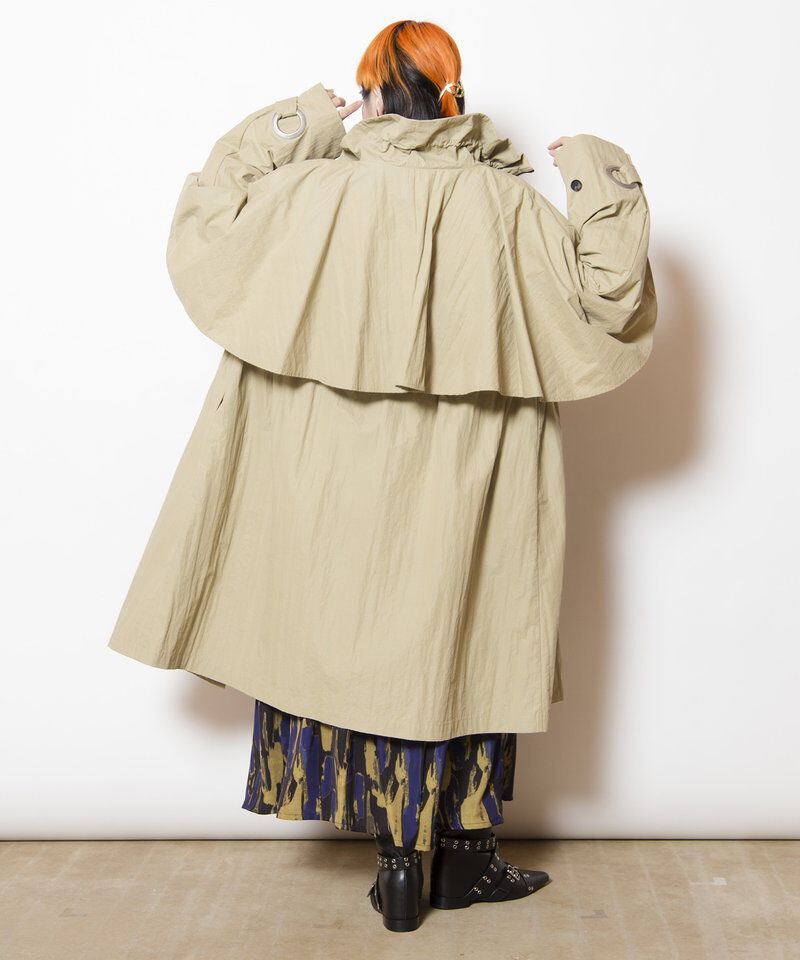  「バックフレアーライトコート」|トレンチコート|